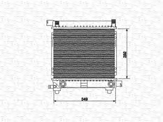 Радиатор, охлаждение двигателя MAGNETI MARELLI 350213534000