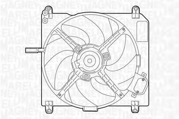 Вентилятор, охлаждение двигателя MAGNETI MARELLI 069422011010